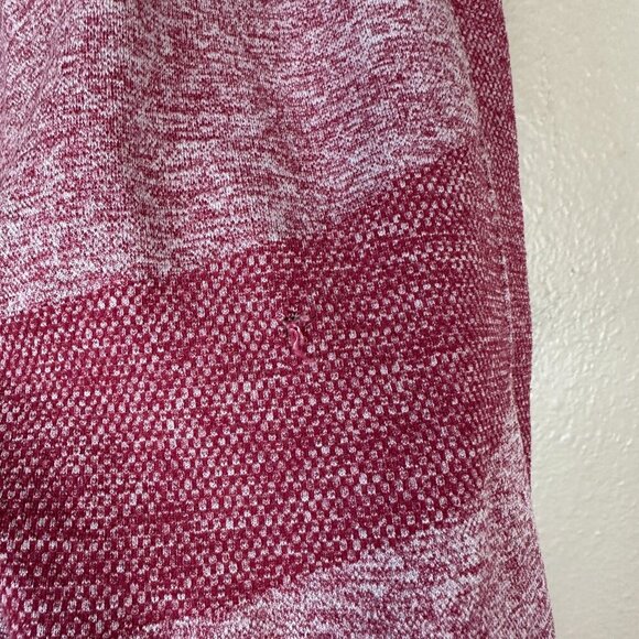 Gymshark Flex Leggings Workout Athletic High Rise Marled Red Women's Medium - Picture 6 of 7